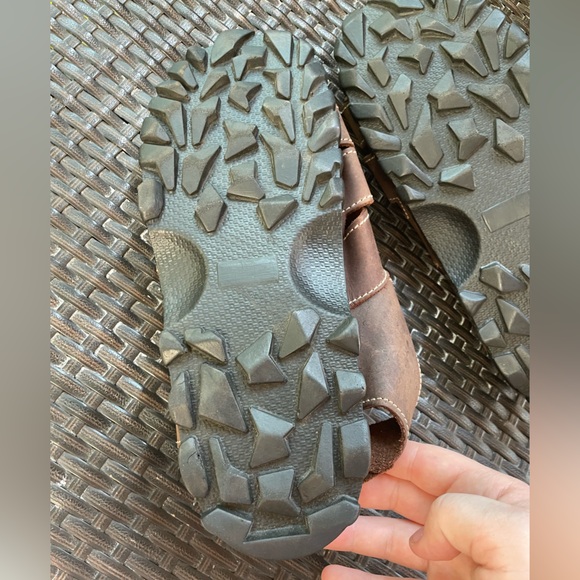 Volks Walkers Leather Sandals Men’s Closed Toe Hiking Sandals Brown Size 12 - Picture 5 of 8